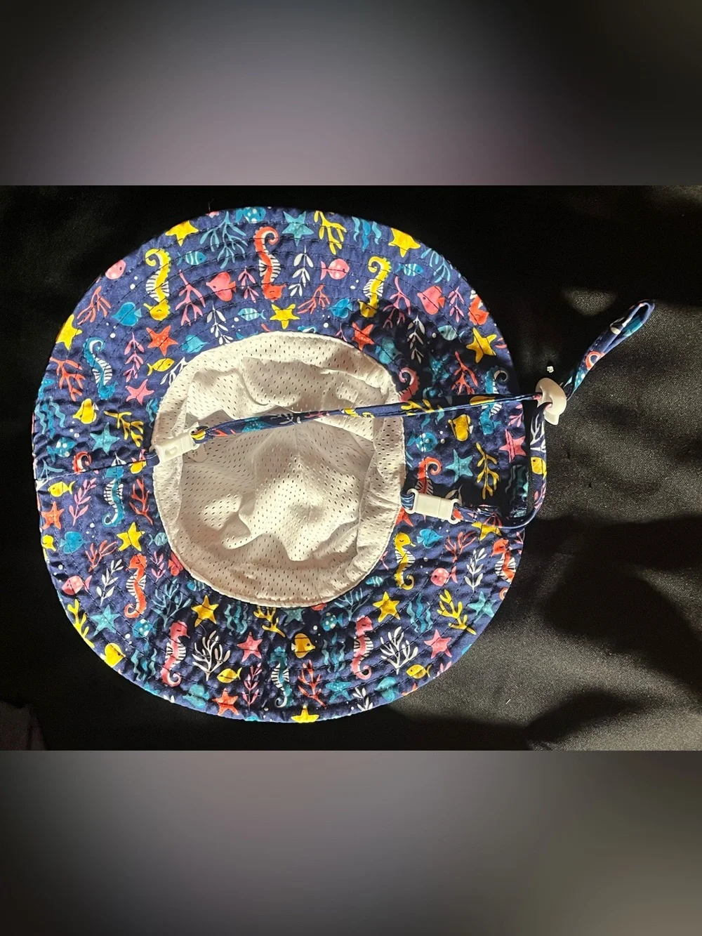Kids Navy Ocean Life Sun Hat